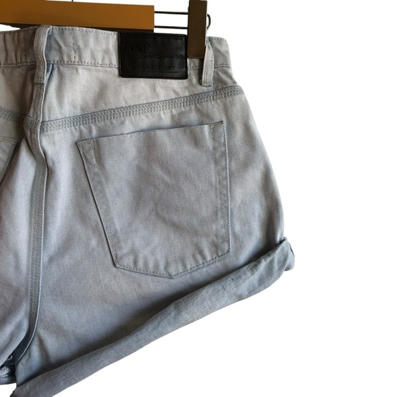 One Teaspoon Low Waist Bandit Shorts Blue Space Size 29 - Picture 11 of 16